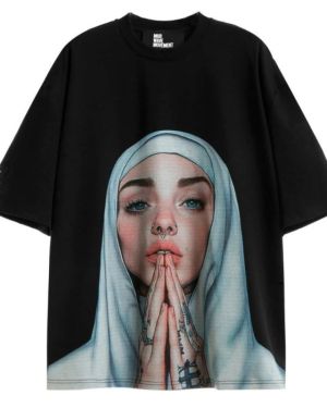 Mod Wave Movement MWM Faces Print Unisex T-Shirt – Μαύρο