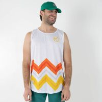 Unisex Citrus Pulse Wave Mesh Jersey