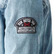VON DUTCH DENIM ΜΠΟΥΦΑΝ VESTE DENIMAVEC PATCHES – DENIM