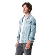 VON DUTCH DENIM ΜΠΟΥΦΑΝ VESTE DENIMAVEC PATCHES – DENIM