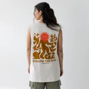 Unisex Follow The Sun Desert White Tank