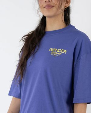 Islander Love Lilac Oversized Tee