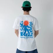Unisex Follow The Sun Off-White Tee