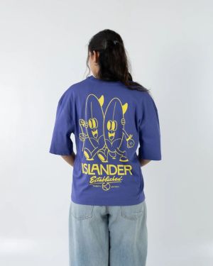 Islander Love Lilac Oversized Tee
