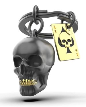 META[L]MORPHOSE SKULL ‘ACE OF SPADES’ KEYCHAIN