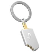 META[L]MORPHOSE – ICE LOLLY WHITE/GOLD KEYRING