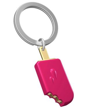 META[L]MORPHOSE – ICE LOLLY FUSCHIA/GOLD KEYRING
