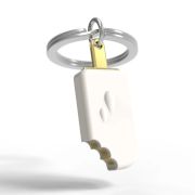 META[L]MORPHOSE – ICE LOLLY WHITE/GOLD KEYRING