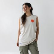 Unisex Follow The Sun Desert White Tank