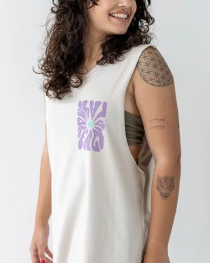 Unisex Tripmore Desert White Tank