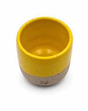 COOP Χειροποίητο φλιτζάνι μονού espresso 90ml κίτρινο