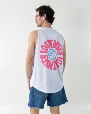 Unisex Nuovo Islander White Mesh Jersey