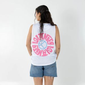 Unisex Nuovo Islander White Mesh Jersey