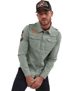 Von Dutch Men’s Shirt Military Look Green