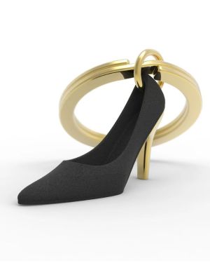META[L]MORPHOSE – HIGH HEELS BLACK/GOLD KEYHOLDER