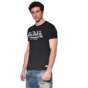 VON DUTCH T-Shirt ανδρικό CARRYOVER LIFE BIO SLIM FIT – Μαύρο