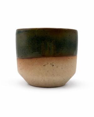 Saλty Kiss Χειροποίητη κούπα μονού καπουτσίνο 180ml Πράσινο