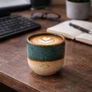 Saλty Kiss Χειροποίητη κούπα mug 300ml Πράσινο