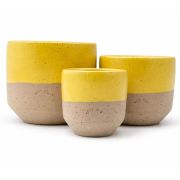 Saλty Kiss Χειροποίητη Κούπα μονού καπουτσίνο 180ml Κίτρινο