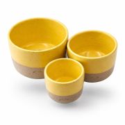 Saλty Kiss Χειροποίητη Κούπα μονού καπουτσίνο 180ml Κίτρινο
