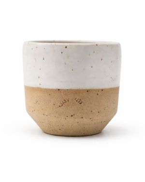 Saλty Kiss Χειροποίητη Κούπα μονού καπουτσίνο 180ml Λευκό