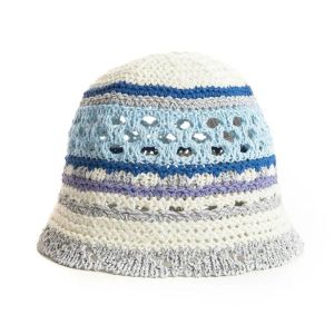 MOD WAVE MOVEMENT Καπέλο MWM Wicker Striped Bucket Hat – BLUE