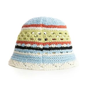 MOD WAVE MOVEMENT Καπέλο MWM Wicker Striped Bucket Hat – GREEN