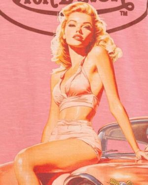Von Dutch Girls Graphic Ανδρικό Tee – Ροζ