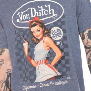 VON DUTCH T-SHIRT CREAM